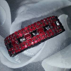 Red Jewel Elastic Bracelet